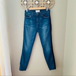 Current/Elliott Stiletto Velvet Striped Jeans Sz 26